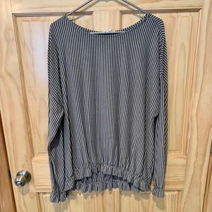 Striped LS top
